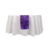 12x108inch Purple Lamour Satin Table Runner