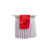 12x108inch Red Lamour Satin Table Runner