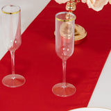 12x108inch Red Lamour Satin Table Runner