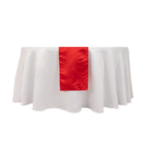 12x108inch Red Lamour Satin Table Runner