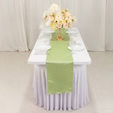 12x108inch Sage Green Lamour Satin Table Runner