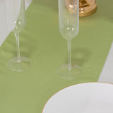 12x108inch Sage Green Lamour Satin Table Runner