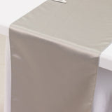 12x108inch Silver Lamour Satin Table Runner#whtbkgd