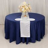 12x108inch White Lamour Satin Table Runner