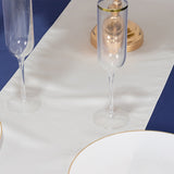 12x108inch White Lamour Satin Table Runner