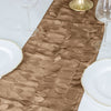 12x108inch Taupe 3D Leaf Petal Taffeta Fabric Table Runner