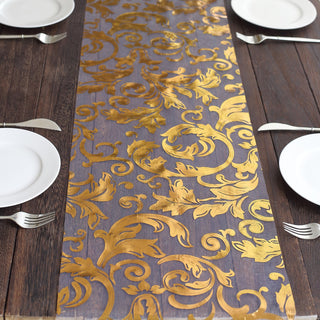 Elevate Your Event with the Radiant Gold Organza Table Runner