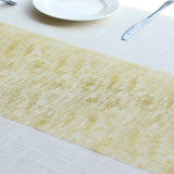 Metallic Gold Glitter Mesh Polyester Table Runner