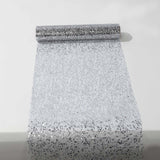 Metallic Silver Sequin Mesh Polyester Table Runner - 11x108inch