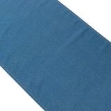 Blue denim fabric with a textured finish, ideal for crafting and sewing projects.