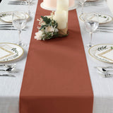  Terracotta (Rust) Polyester Table Runner