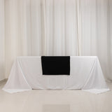 Black Wide Premium Polyester Table Runner, Printable Sublimation Blank Banner