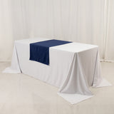 Navy Blue Wide Premium Polyester Table Runner, Printable Sublimation Blank Banner - 24"x72"