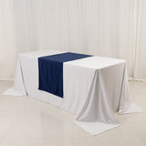 Navy Blue Wide Premium Polyester Table Runner, Printable Sublimation Blank Banner - 24"x72"