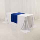 Royal Blue Wide Premium Polyester Table Runner, Printable Sublimation Blank Banner