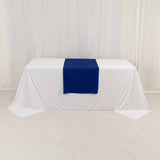 Royal Blue Wide Premium Polyester Table Runner, Printable Sublimation Blank Banner