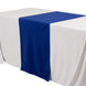 Royal Blue Wide Premium Polyester Table Runner, Printable Sublimation Blank Banner