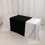 Black Wide Premium Polyester Table Runner, Printable Sublimation Blank Banner