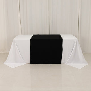 <h3 style="margin-left:0px;"><strong>Premium Black Wide Polyester Table Runner</strong>