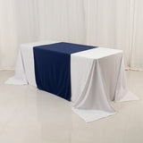 Navy Blue Wide Premium Polyester Table Runner, Printable Sublimation Blank Banner - 36x72inch