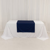 Navy Blue Wide Premium Polyester Table Runner, Printable Sublimation Blank Banner - 36x72inch