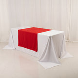 Red Wide Premium Polyester Table Runner, Printable Sublimation Blank Banner - 36x72inch