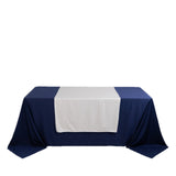 White Wide Premium Polyester Table Runner, Printable Sublimation Blank Banner - 36x72inch#whtbkgd