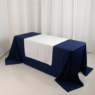 <h3 style="margin-left:0px;"><strong>Versatile and Durable White Polyester Table Runner</strong>