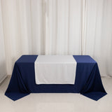 White Wide Premium Polyester Table Runner, Printable Sublimation Blank Banner - 36x72inch