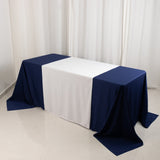 White Wide Premium Polyester Table Runner, Printable Sublimation Blank Banner - 36x72inch