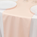 Blush Premium Scuba Polyester Table Runner, Wrinkle Free Table Linen