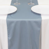 Premium Scuba Polyester 12x108inch Table Runner Dusty Blue - Wrinkle-Free Table Linen