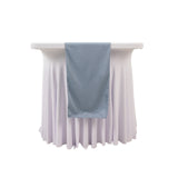 Premium Scuba Polyester 12x108inch Table Runner Dusty Blue - Wrinkle-Free Table Linen