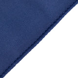 Navy Blue Premium Scuba Polyester Wide Table Runner, Wrinkle Free Trade Show Table Runner