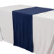 Navy Blue Premium Scuba Polyester Wide Table Runner, Wrinkle Free Trade Show Table Runner