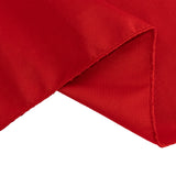 Red Premium Scuba Polyester Wide Table Runner, Wrinkle Free Trade Show Table Runner