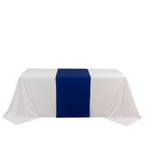 Royal Blue Premium Scuba Polyester Wide Table Runner, Wrinkle Free Trade Show Table Runner#whtbkgd