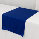 Royal Blue Premium Scuba Polyester Wide Table Runner, Wrinkle Free Trade Show Table Runner