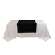 Black Premium Scuba Polyester Wide Table Runner, Wrinkle Free Trade Show Table Runner#whtbkgd