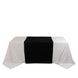 Black Premium Scuba Polyester Wide Table Runner, Wrinkle Free Trade Show Table Runner#whtbkgd