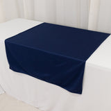 Premium Scuba Polyester 36"x72" Wide Table Runner Navy Blue - Wrinkle-Free Trade Show Table Linen