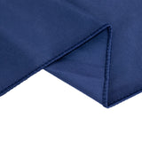 Navy Blue Premium Scuba Polyester Wide Table Runner, Wrinkle Free Trade Show Table Runner