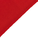 Red Premium Scuba Polyester Wide Table Runner, Wrinkle Free Trade Show Table Runner