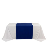 Royal Blue Premium Scuba Polyester Wide Table Runner, Wrinkle Free Trade Show Table Runner#whtbkgd