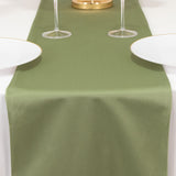 Dusty Sage Green Premium Scuba Polyester Table Runner, Wrinkle Free Table Linen