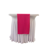 Scuba Polyester 12x108inch Table Runner Fuchsia - Wrinkle-Free Table Linen#whtbkgd