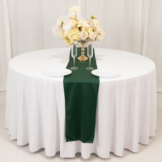 <h3 style="margin-left:0px;"><strong>Elegant Hunter Emerald Green Scuba Polyester Table Runner</strong>