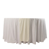 Ivory Premium Scuba Polyester Table Runner, Wrinkle Free Table Linen#whtbkgd