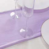 Lavender Lilac Premium Scuba Polyester Table Runner, Wrinkle Free Table Linen