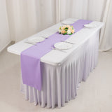 Lavender Lilac Premium Scuba Polyester Table Runner, Wrinkle Free Table Linen